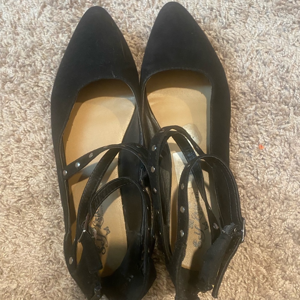 Black suede flats - Picture 2 of 3